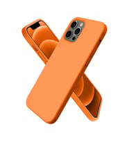 İphone 12 Pro Kılıf First Silikon - Turuncu