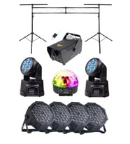 Quenlite Free Paket-6 Sahne Işık Sistemi Seti ( Top Küre Led Par Moving Head Robot Sis Makinesi)