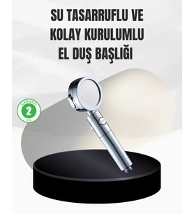 Kolay Montajlı 3 Modlu Yüksek Basınç Duş Başlığı