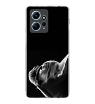 PrintiFy Xiaomi Redmi Note 12 4G ile Uyumlu Köpek 1 Kamera Korumalı Şeffaf Kılıf