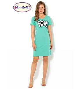 Pamuklu Gecelik (Mint Yeşili)
