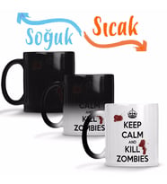 Kill Zombies Twd Sihirli Kupa Bardak Porselen