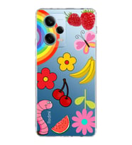 PrintiFy Xiaomi Redmi Note 12 Pro 5G ile Uyumlu 1mm Slim Fit Water Color 5 Baskılı Şeffaf  Kılıf