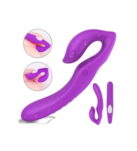 NAMI Çift Titreşim Motorlu Strapless Çift Taraflı Giyilebilir Vibratör