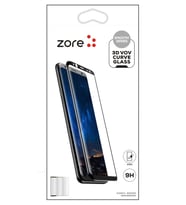 Huawei Mate 20 Pro Uyumlu Zore 3D Vov Curve Glass Ekran Koruyucu (Siyah)