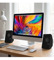 Siyah USB 2.0 + 3.5mm USB Hoparlör (Çok Renkli)