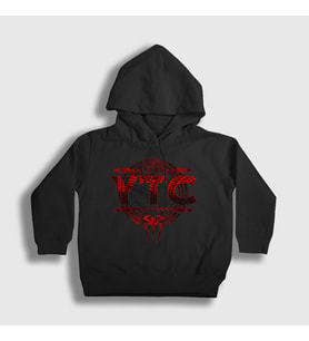 Presmono Unisex Çocuk Siyah Roman Reigns WWE Güreş YTC Kapüşonlu Sweatshirt 519741tt