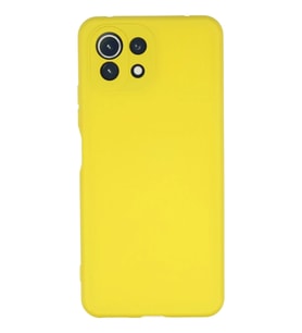 Mİ 11 Lite Kılıf Nano içi Kadife Silikon - Sarı