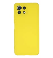Mİ 11 Lite Kılıf Nano içi Kadife Silikon - Sarı