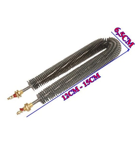 U Tipi Rekorlu Serpantinli Rezistans - Kuluçka ve Fan - Kulucka 13cm (Metal)