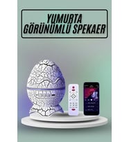 Yumurta Görünümlü Masa ve Gece Lambası Renk Değiştirebilen Projektör
