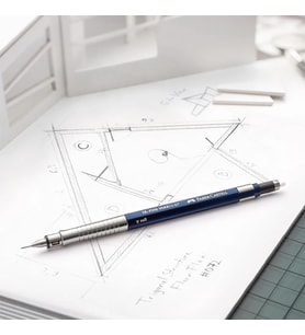 Faber-Castell Tk Fine Vario Lux Versatil Kalem, 0.7 Mm, Indigo, Sertlik Ayarlı Metal Uç, Premium Tek (Standart)