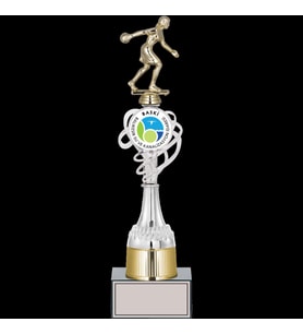ODAK KUPA - Figürlü Kupalar - Bowling Kadın Figürlü Kupalar FG-036 B - 39 cm
