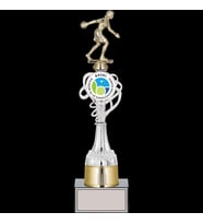 ODAK KUPA - Figürlü Kupalar - Bowling Kadın Figürlü Kupalar FG-036 B - 39 cm