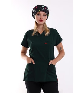 Bflex Soft Yarasa Kol Tek Üst - 6429 Ördek Başı Yeşili