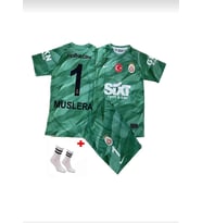 Galatasaray Muslera Kaleci Çocuk Futbol Takım Forması 3'Lü Set (Yeşil)