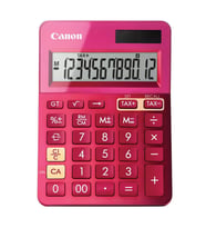 CANON LS-123K-MPK 12 Hane Masa Üstü Hesap Makinesi Pembe