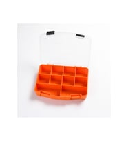 9 Bölmeli Şeffaf Plastik Organizer Kutu, Vidalık ve Dübel Kutusu 19,5x13,5