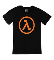 Half Life Logolu Siyah Tişört