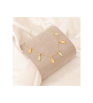 MİNELİ MEKİK PUL KOLYE (Gold)