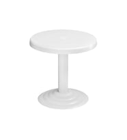 Omnipazar MT-GF401 Beyaz Spark Bahçe Balkon Kısa Sehpa Ø50 Cm