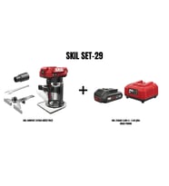 SKIL Set-29 (SKIL COMPACT 3170CA AKÜLÜ FREZE+SKIL 3136AA 2,0Ah Li + 2.4A ŞARJ CİHAZI PROMO)