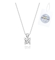 6,25mm Swarovski Zirconia Taşlı Tektaş Kolye
