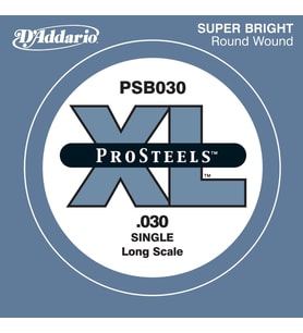 D'Addario PSB030 ProSteels Bas Gitar Tek Tel (Paslanmaz Çelik)