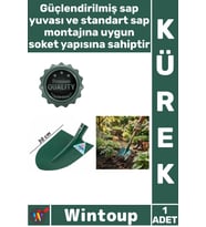 #Kürek Dayanıklı Bahçe Toprak Kazma Harç Karma Şantiye Sağlam Çelik Yeşil İnşaat Küreği 25 X 30 Cm