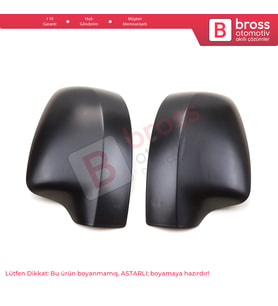 Dacia Duster 1 Sandero 2 Logan 2 için Sağ Sol Yan Dış Ayna Kapağı 963736915R, 963747198R