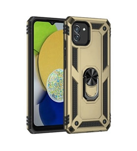 Galaxy A03 Kılıf Sofya Yüzüklü Kapak - Gold