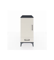 Kronos Komodin 3 Raflı Tek Çekmeceli Tek Kapaklı 44x59x96 Antrasit-Aytaşı