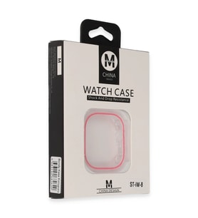 Movenchy Apple Watch 45mm Bondy Kasa Koruyucu - Pembe