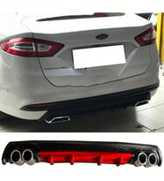 Ford Mondeo Mk4 Kırmızı Difüzör Çiftli Yuvarlak Egzoz Görünümlü D Tip Difizör