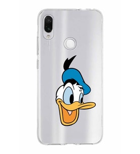 Xiaomi Redmi Note 7 Uyumlu Kapak Donald Duck Tasarımlı Şeffaf Silikon Kılıf