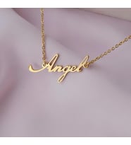 Kişiye Özel 925 Ayar Gümüş Angel Kolye