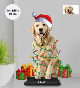 Kişiye Özel Sevimli Dostlarımız Köpek Ahşap Eco Biblo -7