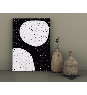 BK Home Dots & Spots Tasarımlı Kanvas Tablo-1