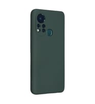 İnfinix Hot 11s Kılıf Nano İçi Kadife Silikon - Koyu Yeşil