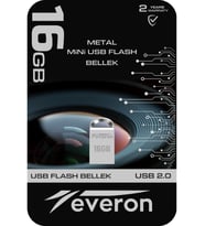 Everon 16gb Metal Usb Mini Flash Bellek (Gri)