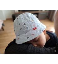 Kitti 0-18 Ay Harf Detaylı Erkek Bebek Fötr Şapka (Mavi)