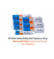 Osaka Balley Bali Yapıştırıcı 50 Gr X 20 Adet Ekonomik Paket Güçlü Genel Amaçlı Sıvı Yapıştırıcı