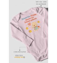 Babaya ve Anneye Özel Uzun Kollu Bebek Body %100 Pamuk