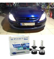 Peugeot 307 Led Xenon Uzun Far Ampulü H7 Access Yeni Seri Beyaz 2005+