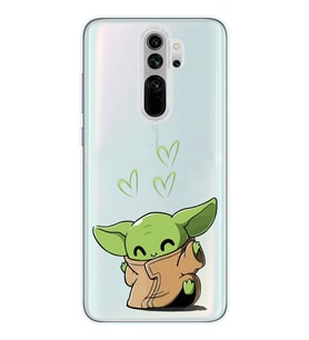 Redmi Note 8 Pro Uyumlu Baby Yoda Tasarımlı Şeffaf Telefon Kılıfı
