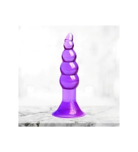 Boğumlu Plug Tıkaç Dildo Favori Model Mor