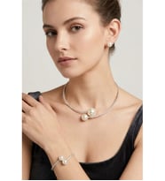 İNCİLİ TAŞLI CHOKER KOLYE BİLEKLİK KÜPE SET