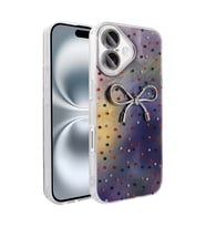 Apple iPhone 16 Uyumlu Kılıf Kamera Korumalı Figürlü Zore Ponti Silikon Kapak (Lila)