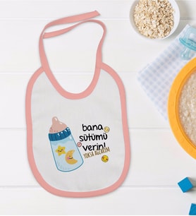 BK Kids Pembe Bebek Mama Önlüğü - Model 22
