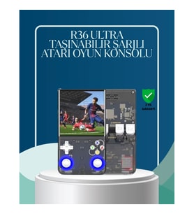 Mey İthalat® Çift Joystickli Retro Oyun Konsolu 2500mAh Bataryalı